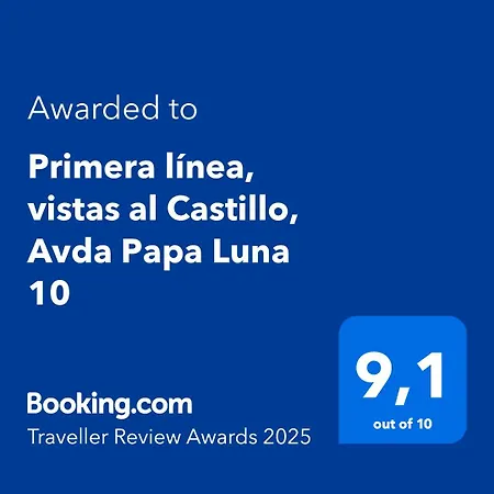 Primera Linea, Vistas Al Castillo, Avda Papa Luna 10 Apartamento
